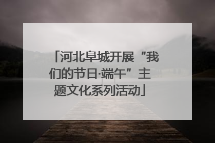 河北阜城开展“我们的节日·端午”主题文化系列活动